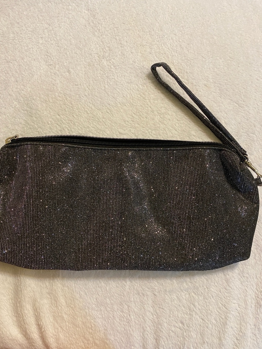 Glitter Black Wristlet Clutch - Picture 2 of 5